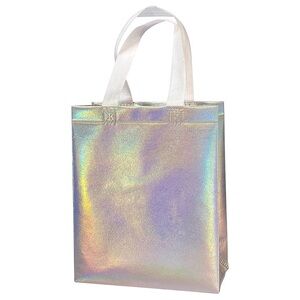 7 Iridescent party favor bags. Reusable with handles. New.